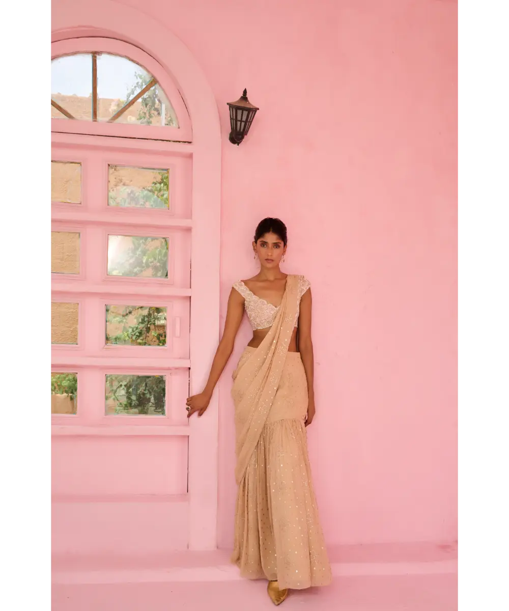 CHAMEE AND PALAK - Suhana Pre-Drape Saree